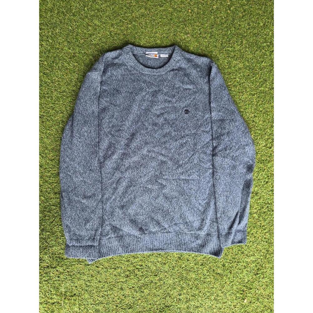 Timberland Sweater Mens Xxl Blue Pullover Preppy Comfy Lambswool